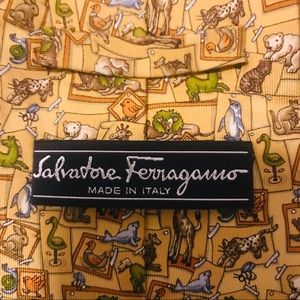 Salvatore Ferragamo Silk Tie: Animal Print Pattern